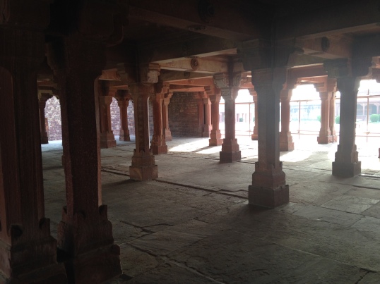 The Paanch mahal was being worked on, so the next best thing was to go under it