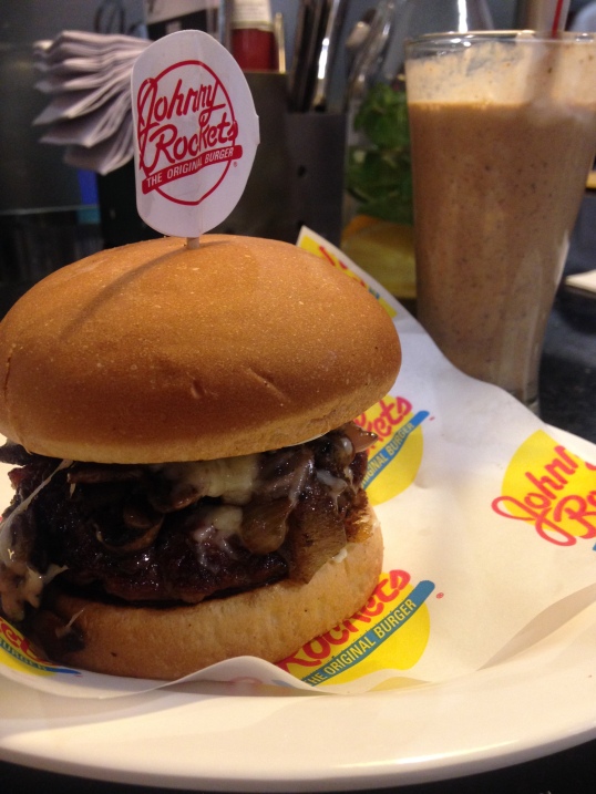 It's all about the burgers at Johnny Rockets